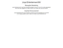 Tablet Screenshot of lloyd-entertainment.nl